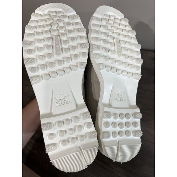 Sorel Caribou OTM Womens Boot 10 Ancient Fossil Chalk Waterproof Lace-Up Boots - Picture 11 of 15